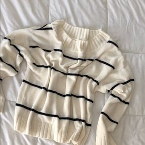H&M oversized striped sweater
